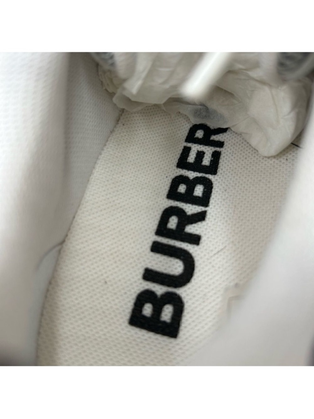 Men’s Burberry logo print trainer sneakers size 8, made in Italy - Picture 8 of 10